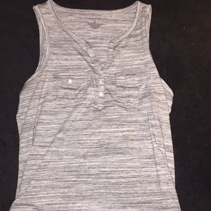 Grey tank top.